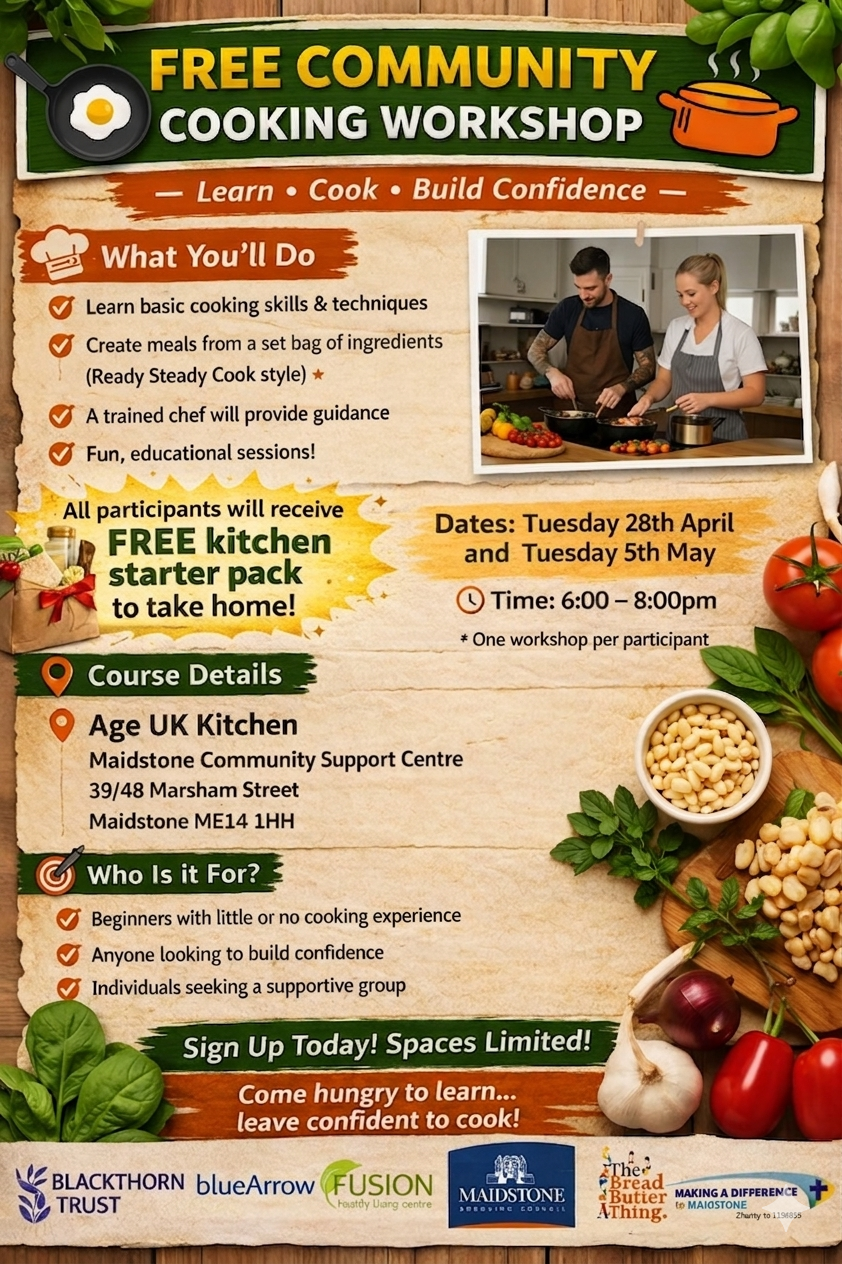 Sign up for a free cooking lesson and kitchen starter pack